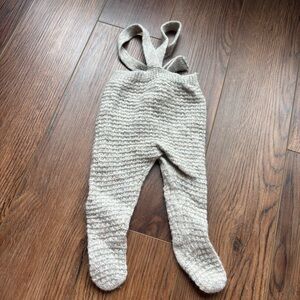 Play Up Portugal Wool Knit Footie Baby Suspenders Sz nb 1mo